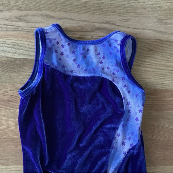 GK Purple Size Child Large Gymnastics Leotard - Picture 3 of 9